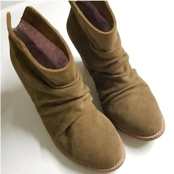 Splendid Women's Rodeo Brown Suede Slouchy Ankle Boots - Picture 3 of 11